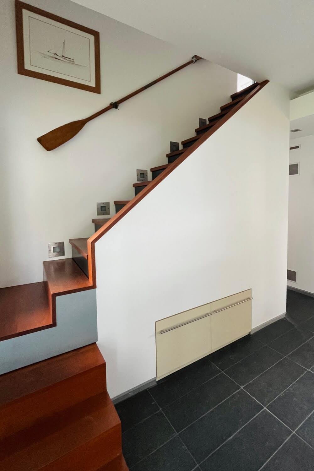 Escalier en pierre de la maison